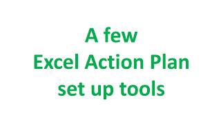 Tutorial  Tips for Project Action Plans using EXCEL [upl. by Yevreh]