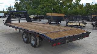 Gooseneck Utility Trailer 85 X 18 Car Hauler [upl. by Sivi107]