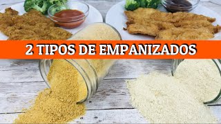 COMO EMPANIZAR RÁPIDO FÁCIL Y SIN ENSUCIAR TANTO 2 TIPOS DE PAN PARA EMPANIZAR [upl. by Lseil62]