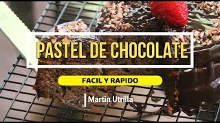 PASTEL DE CHOCOLATE rápido fácil y económico [upl. by Aroda840]