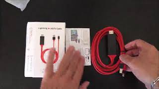 P Lightning a HDMI Cable 2 Metros HDTV MHL Penzo Adaptador de Cable Plug y Play [upl. by Nahsed]