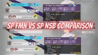 Sword Art Online Alicization Lycoris Sp Forget Me Not vs Sp Night Sky Blade Comparison [upl. by Nobel66]