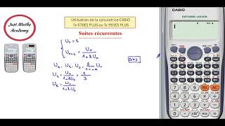 Suites récurrentes Calculatrice CASIO toutes les sections [upl. by Aliel]