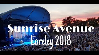 Sunrise Avenue  13 Complete Songs  Live  Loreley Freilichtbühne 482018 [upl. by Loria206]