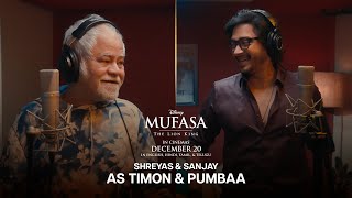 Shreyas amp Sanjay as Timon amp Pumbaa  Mufasa The Lion King  In Cinemas 20 December [upl. by Shoshanna]