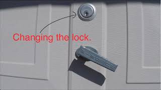 How to change garage door lock and bolt [upl. by Pas]