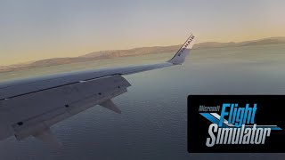 4K ULTRA GRAPHICS landing into flytampa LGKR CORFU Ryanair 737800 from LGAV ATHENS [upl. by Aivatnohs]