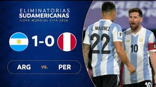 Argentina vs Peru  Argentina versus Peru new match  Lautaro martinez goal  Messi assist 🇦🇷 [upl. by Burroughs833]