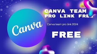 Canva Pro team link 2024 oct [upl. by Namyaw]