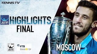 Final Highlights Dzumhur Beats Berankis At Moscow 2017 [upl. by Dnomyar165]