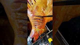 Eating a whole roasted lamb is so delicious anyone meat roast food BBQ delicious [upl. by Skippie]