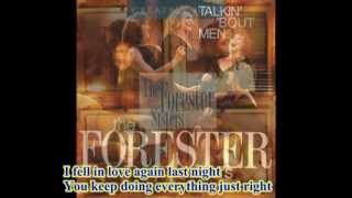 The Forester Sisters  I Fell In Love Again Lastnight with lyrics [upl. by Atires]