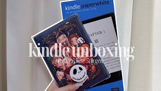 I got a KIndle  Kindle Paperwhite 5 unboxing  set up  accessories 📖 [upl. by Nnav]