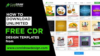 Download Unlimited free CDR files from coreldrawdesign website [upl. by Knorring]