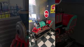 Coin operated train kiddie ride at tylers tenders [upl. by Hsetim]