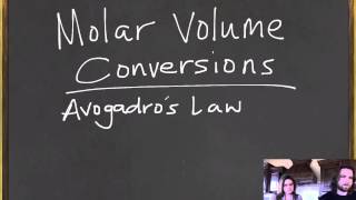 Avogadros Law Molar Volume [upl. by Acsicnarf]