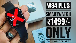 W34 Plus smartwatch unboxing and review [upl. by Styles]