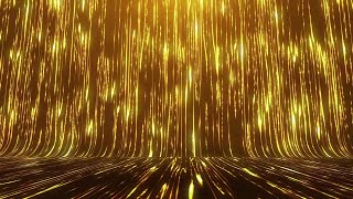 Golden Particle Rain Led Light wall VJ Loop motion background Video background Loops Donivisuals [upl. by Misab15]