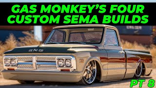 We Brought FOUR BUILDS to SEMA 2023  PT 8  Gas Monkey [upl. by Leirbma]