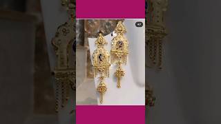 latest gold earring designsgoldjewellery gold earrings [upl. by Nylirem977]