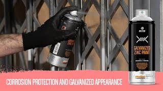 How to paint a metallic fence with MTN PRO Galvanized Zinc paint [upl. by Necyrb915]