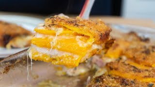 PARMIGIANA DI ZUCCA 🎃 ricetta veloce e leggera con la zucca TUTTO A CRUDO 🎃 [upl. by Etnoved]