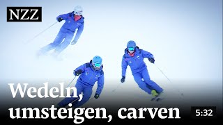 Wedeln umsteigen carven  der RetroTest auf Ski [upl. by Niram]