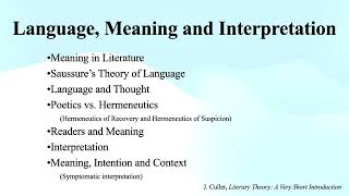 Language Meaning and Interpretation [upl. by Adidnac739]