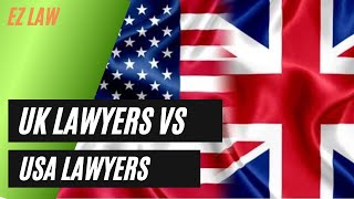 UK LAWYERS VS USA LAWYERS  Whats the difference Definitions  training  salaries compared [upl. by Boggers]