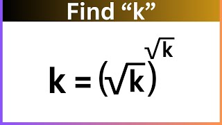 A nice radical Exponential equation  math Olympiad  logarithm property  k√k√k [upl. by Nurse]