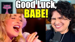 Sabrina Carpenter TAKES ON Chapell Roan l Vocal Coach Reacts to quotGood Luck Babequot Cover [upl. by Abad31]