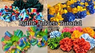 Updated DIY Ruffle Socks Tutorial  Ruffle Anklets  Tutu Anklets  Beginner Friendly [upl. by Skolnik]