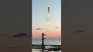 booster catch cinematic spacexrocket space [upl. by Eidas]