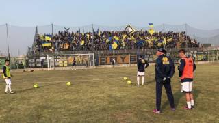 VeneziaParma riscaldamento dei Crociati sotto la Curva Nord [upl. by Lazarus]