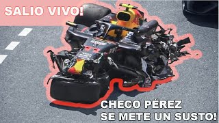 🚧ACCIDENTE DE CHECO PÉREZ  GP Monaco 2024 F1 [upl. by Leihcim]