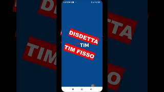 Disdetta TIM fisso dal cellulareVIDEO [upl. by Ednutey184]