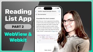 Loading a Web View in SwiftUI with WKWebview and UIViewRepresentable  Reading List App Part 2 [upl. by Michelle]