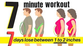 7 DAY WORKOUT CHALLENGE TO LOSE BELLY FLAB 7 MINUTE HOME WORKOUT FOR MEN amp WOMEN TO LOSE WEIGHT [upl. by Schuster]