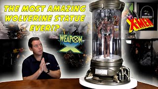 Craziest WOLVERINE Statue EVER Custom WEAPON X in tank [upl. by Gladdie]