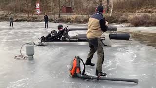 Pulse jet Ice sled First test [upl. by Anse]