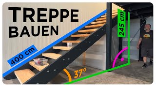 TREPPE BAUEN  einfach erklärt für LAIEN OHNE VORWISSEN [upl. by Harod571]