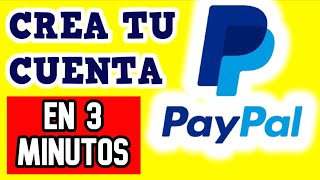 ✅ Crea tu cuenta Paypal en 3 minutos fácil y rápido  Aybritt Tutoriales ✅ [upl. by Ilecara]