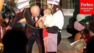 SHOCK MOMENT President Biden Puts Babys Foot In His Mouth At White House Halloween Event [upl. by Tseng452]