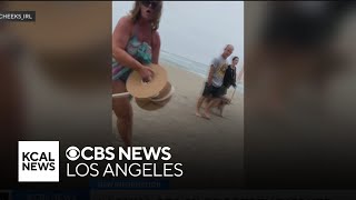 Woman at center of Laguna Beach property dispute served with citation [upl. by Eahsel793]