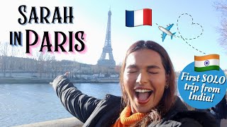 Indian Girl SOLO in Paris Living in a Parisian Home Public transport amp more TravelWSar [upl. by Latsyrhk318]