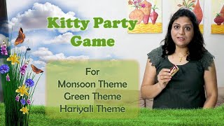 Monsoon theme kitty party game  Green theme Party Game  Kitty Games for ladies  Indoor games [upl. by Josephine]