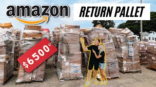 We Bought An Amazon Returns Pallet For 525  Unboxing 6500 In MYSTERY Items [upl. by Carlstrom]