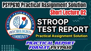 Short Lecture 02 Practical Solution Administration of SNSTStroop Neuropsychological Screening Test [upl. by Nalid]