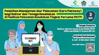 Tes Formatif MP 5 Pelatihan Manajemen Alur Pelayanan Bagi Dokter dan Tenaga Kesehatan di FKTP [upl. by Assylla]