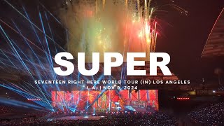 💎 241109 Seventeen Super 손오공 in LA  Right Here World Tour  Los Angeles 110924  4K Fancam 세븐틴 직캠 [upl. by Gaillard]